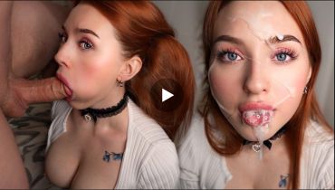 Skillful Redhead Licks You Cum: A Sloppy Blowjob From A Cute Mouth