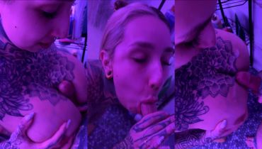 Split Tongue Tease: Bri Dazzles With Her Wild Oral Skills
